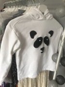 Biała bluza z panda MANGO 140 