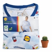Męski t-shirt oversize rozm m logo lidl