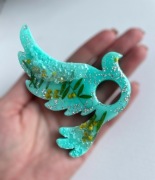 Dekoracyjna podstawka na jajko w kształcie ptaka – handmade