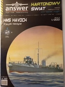 Model kartonowy Answer HMS Havoc Brytyjski niszczyciel