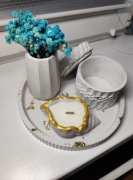 Zestaw dekoracyjny z gipsu ceramicznego 