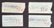 1976, Mini.Kultury i Sztuki, 4x bilet Kino Palladium, 10zł, 12zł, 15zł