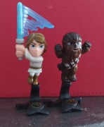 Luke Skywalker i Chewbacca figurki Kinder jajko