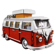 Klocki T1 autobus camping bus czerwony zestaw kreatywny prezent dla dzieci