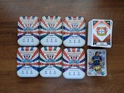 TOPPS MATCH ATTAX 2024/2025 ZESTAW MAŁE PUSTE PUSZKI PLUS 90 KART NOWE