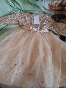 Dziewczęca sukienka z długim rękawem