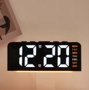 Zegar pomarańczowy led z budzikiem – duży wyświetlacz,ZOBACZ OPIS