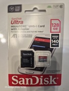 Karta SanDisk Ultra Android microSDXC UHS-I 128GB 140MB/s A1 Class 10 