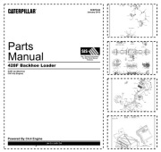 CAT 428F Backhoe Loader Parts Manual Katalog części, schematy budowy