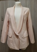 Marynarka żakiet z kołnierzem szalowym zapinany na guzik