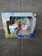 Komplet porcelanowy dwuczęściowy Psi patrol talerzyk plus kubek