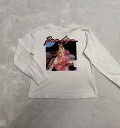 Zara bluzka długi rękaw koszulka biała Dua Lipa 8/9l  130