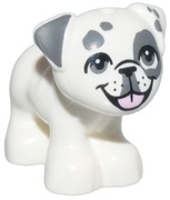 LEGO Zwierzęta Pies Piesek Buldog Mops Biały Juno 6478249 24111pb09