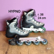 Rolki HYPNO 2 w 1 - buty z odpinanymi płozami - rozm. 38 - 24 cm [#34]