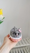 Kotek na szydełku handmade, dekoracja, rękodzieło 