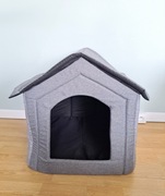 Materiałowa buda dla psa