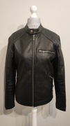Kurtka męska skórzana że stójką motocyklowa czarna r.S
