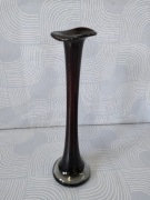 Wysoki wazon szkło vintage 