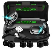 SŁUCHAWKI BEZPRZEWODOWE BLUETOOTH BT 5.1 SPORTOWE DOUSZNE TWS F9 POWERBANK