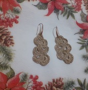 Kolczyki szydełkiem robione 