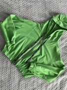 Włoski dres bawełna zielony Nowy