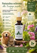 Krople na kleszcze pchły komary dla psa kota naturalne