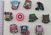 10 Pin przypinka charms klapki crocs (AVENGERS, Żółw Ninja. Tarcza)+1gratis