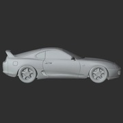 Dekoracja ścienna Toyota Supra MK4 3D