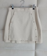 Spódnica M L nude z guzikami zara la milla cocomore 