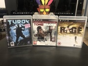 Zestaw Gier PS3 Tomb Rider Turok Rage fallout