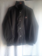 Czarna letnia kurtka, nadruk z tyłu, Pro Fitness M