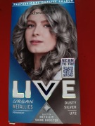 Schwarzkopf Live Urban Metallic farba do włosów srebrna U72 Dusty Silver