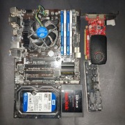 Gigabyte B85M-D3H I7 4770 16GB DDR3 HDD SSD GTX745