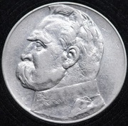 10 zł 1934 Piłsudski, Srebrna moneta, Stan 3