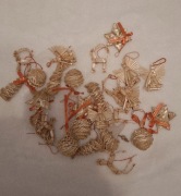 Naturalne, Słomiane ozdoby na choinkę-26sztuk