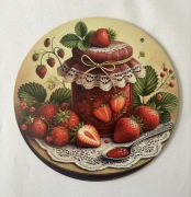 Tabliczka zawieszka do domu do kuchni truskawkiw stylu Vintage retro