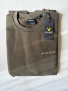 Nowa bluza LYLE & SCOTT M | Crewneck Olive | Bawełna