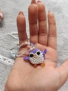 Zawieszka breloczek koraliki łańcuszek na telefon