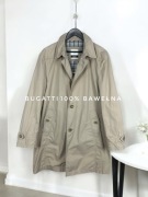 Beżowy płaszcz męski przejściowy trencz Bugatti rozmiar L