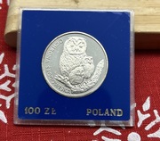 100 zł  1986 Sowa Ochrona środowiska  