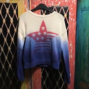 Dziecięcy sweter z okrągłym dekoltem z gwiazdką soft cotton Mango Kids 152