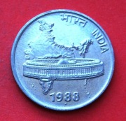 50  Paise  1988 N  r  -   Indie   Parlament