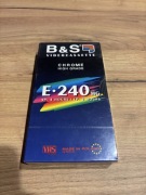 Kaseta VHS B&S E-240 HG – NOWA, fabrycznie zafoliowana