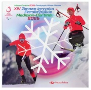 Folder ze znaczkiem Fi 5497 „XIV ZIP Mediolan-Cortina 2026”