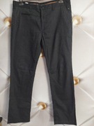 Grafitowe materiałowe spodnie męskie Reserved XL 