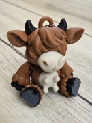 Muu-szisz Go Mieć! Breloczek Krówka byka Druk3d Keychain fidget mixGadzet 