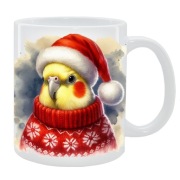 KUBEK Papuga Nimfa NA ŚWIĘTA, PREZENT, PERSONALIZOWANY, 24HWYS