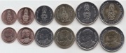 THAILAND FUll SET  SET 25+50 Satang 1+2+5+10 Bath 2018 UNC LOT of 6 COINS