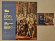 1000 rocznica koronacji Bolesława Chrobrego. Blok 391 A Fi: 5443**. Folder.