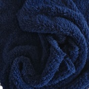 Dzianina w kolorze granatowym na szlafroki, koce typu Luna dwustronna